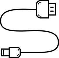 cord for camera photo icon vector illustration
