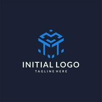 TT logo hexagon designs, best monogram initial logo with hexagonal shape design ideas vector