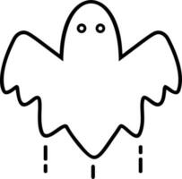 flying ghost icon vector illustration