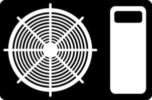 air conditioner motor icon vector illustration