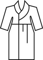 bathrobe icon vector illustration