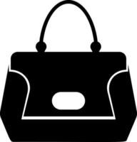 señoras bolso icono vector ilustración