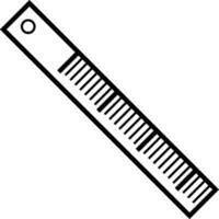 school ruler icon vector illustration