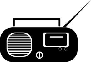 radio icono vector ilustración