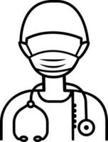 surgeon icon vector illustration