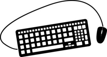 teclado icono vector ilustración
