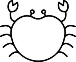 crab icon vector illustration