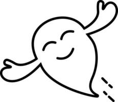 sweet ghost icon vector illustration