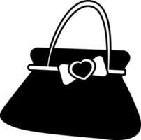 señoras bolso icono vector ilustración