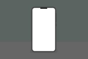 Realistic black Smartphone mockup collection isolated on background. Modern Mobile phone collection with copy space. technology vector illustration Free Vector