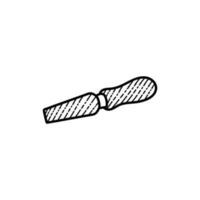 Stainless cheese knife line art illustration design vector