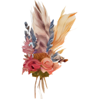 dried flowers bouquet png