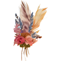 séché fleurs bouquet ai génératif png