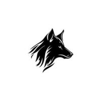 wolf head wild design vector