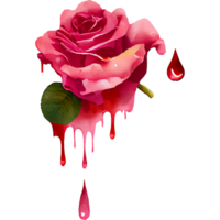 colorida rosas aguarela clipart ai generativo png