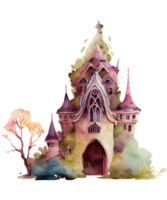 Fairy Palace Watercolor Clipart png