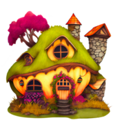 Fairy House Watercolor Clipart png