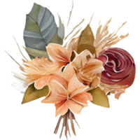 dried flowers bouquet png