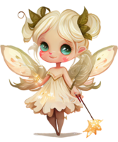 Cute Little Vanilla Fairy Watercolor png