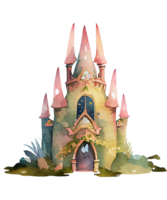 Fairy Palace Watercolor Clipart png