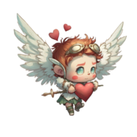 bebé Cupido san valentin día ai generativo png