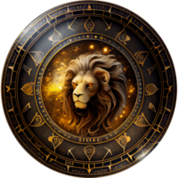 zodiaco cartello acquerello ai generativo png