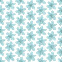 Gentle seamless pattern of blue lilies. Vector texture for prints, decoration, textiles, decor.