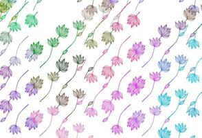 Light Multicolor, Rainbow vector sketch pattern.