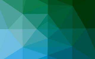 Dark Blue, Green vector blurry triangle pattern.