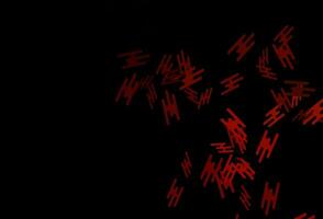 Dark Orange vector texture with colorful lines.