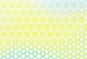 Light green, yellow vector texture with disks.