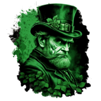 ai generativ st Patricks dag karaktär med hatt png