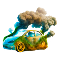 car making dirty smoke png