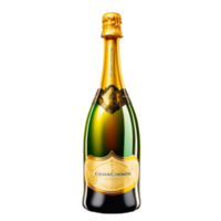 ai generatief nieuw jaar Champagne fles PNG