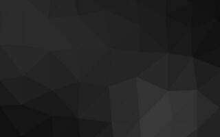 Dark Silver, Gray vector shining triangular background.