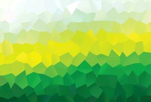 Light Green, Yellow vector cover with set of hexagons.