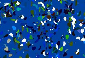 Light multicolor, rainbow vector texture with random forms.