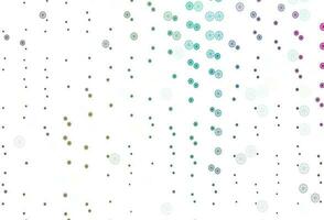 Light Multicolor, Rainbow vector pattern with christmas snowflakes.