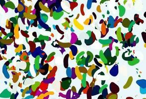 Light Multicolor, Rainbow vector texture with random forms.