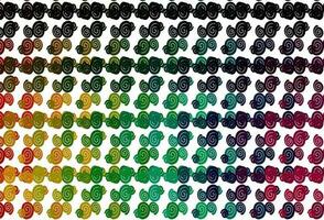 Light Multicolor, Rainbow vector template with bent lines.