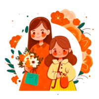 happy mother illustration png