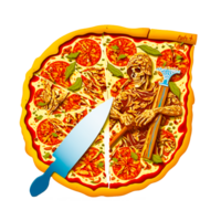 ai generatief pizza snel voedsel illustratie png