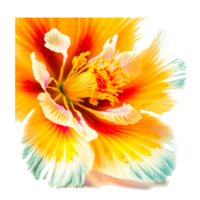 ai génératif Jaune hibiscus illustration png