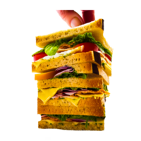 AI generative sandwich png transparent