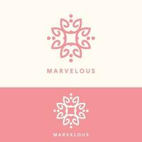 unique elegant luxury logo template vector