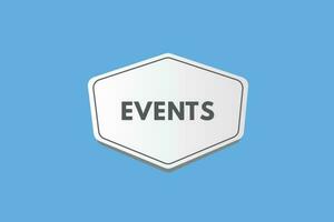 Event text Button. Event Sign Icon Label Sticker Web Buttons vector