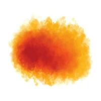 Abstract orange splash watercolor background vector