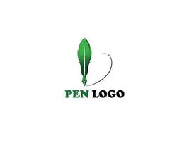 pen logo design vector