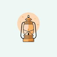 lantern logo icon vector design, streetlamp icon design.