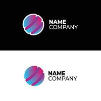 Colorful logo for sports, media, business, digital and technology, web or art vector